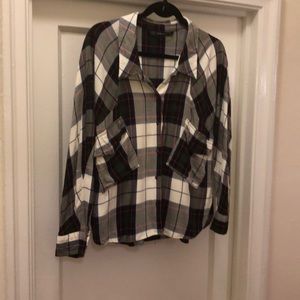 Zara plaid button up